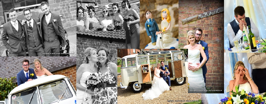 The Barns Northampton wedding